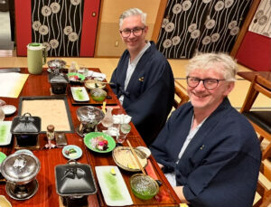 Click to enlarge Traditional Japanese meal served after relaxing in an onsen in Hakone, Japan.